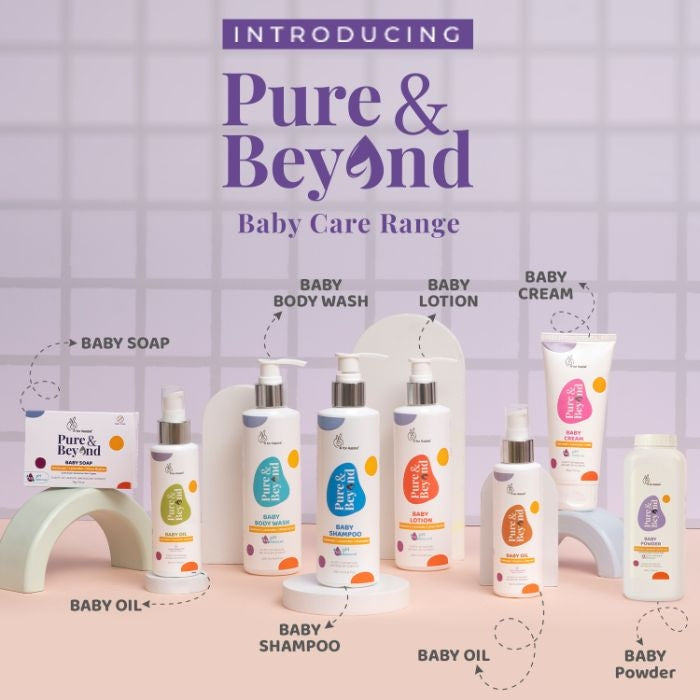 Pure & Beyond Baby Body Moisturizing Lotion With Oatmeal, Lavender And Shea Butter - 200ML | R For Rabbit