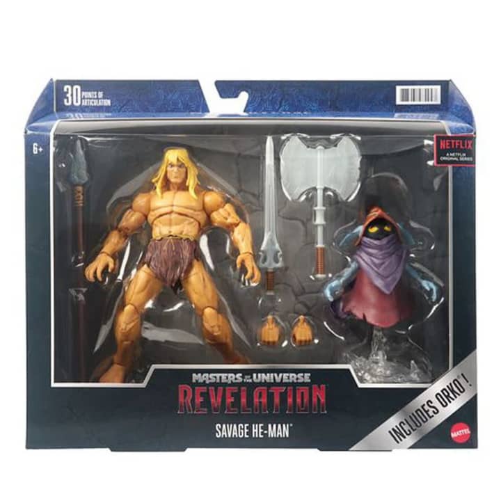 Masters Of the Universe Masterverse Revelation Savage He-Man Action Figure, 7-In | Mattel