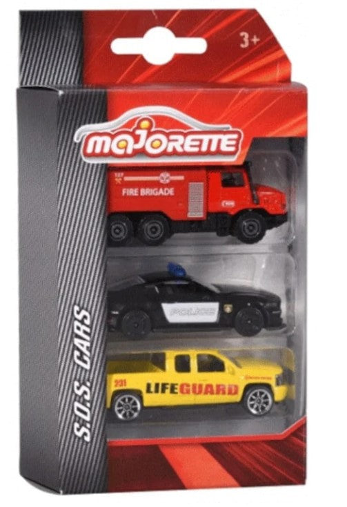 S.O.S. Car 3 Pieces Set (Life Guard) | Majorette