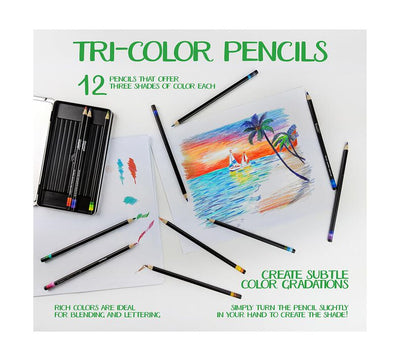 Signature Tri-Colour Pencils - 12 Count | Crayola