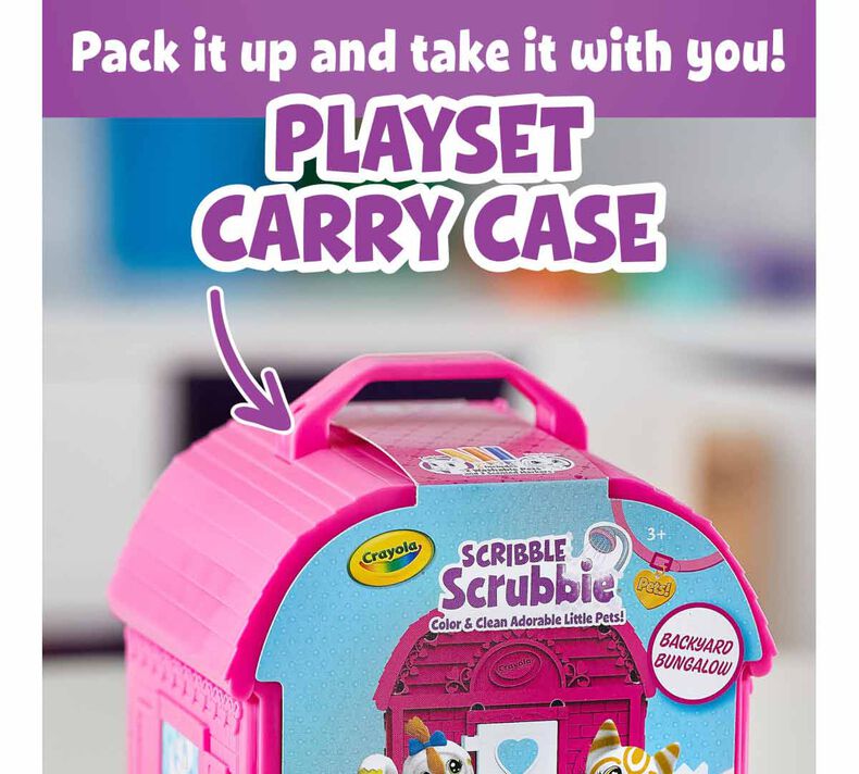 Scribble Scrubbie Pets Backyard Bungalow Playset | Crayola