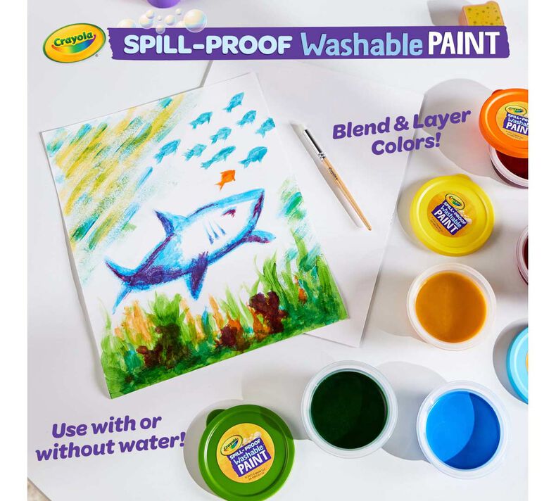 Spill Proof Washable Paint Set | Crayola