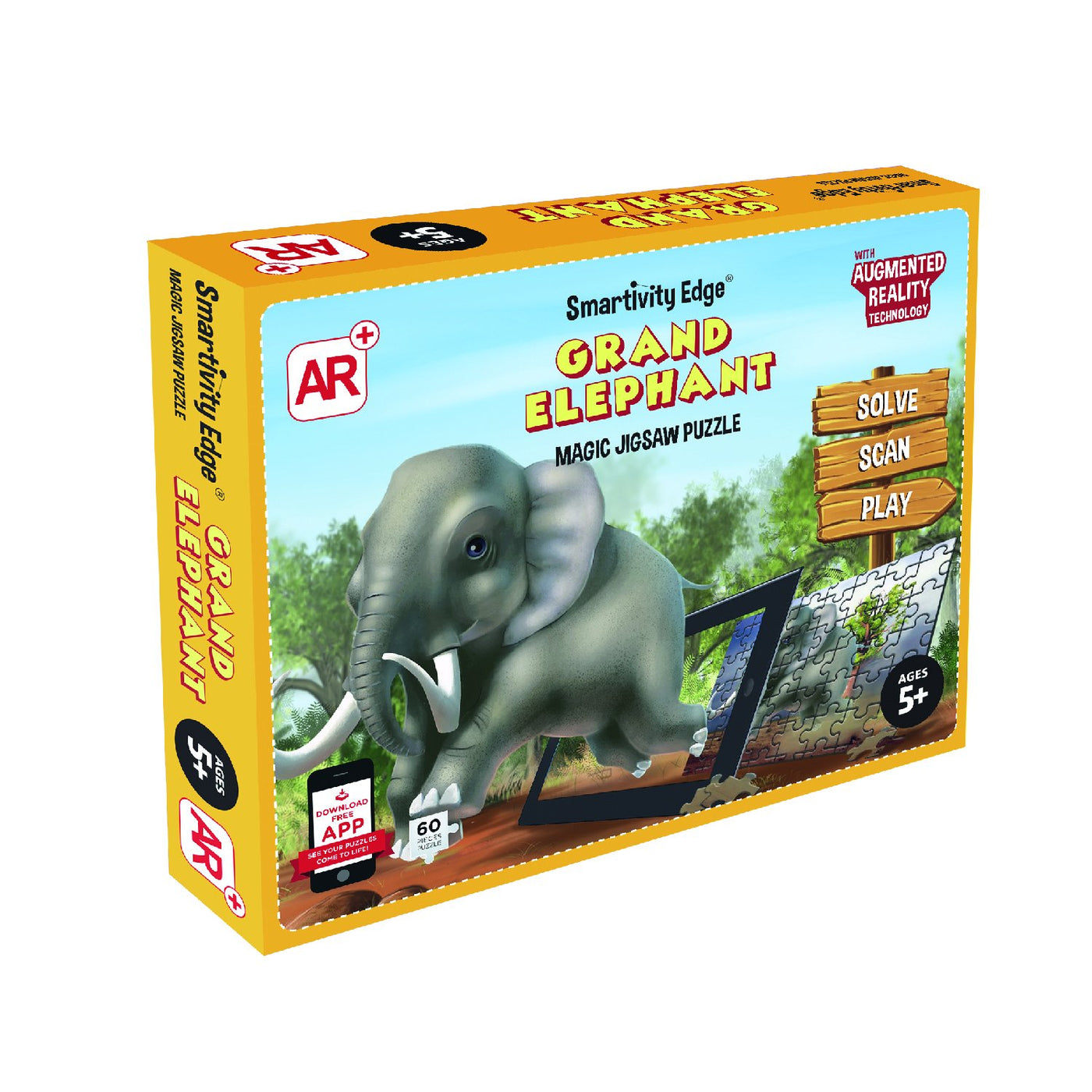 Grand Elephant | Magic Jigsaw Puzzle | Augmented Reality - Krazy Caterpillar 