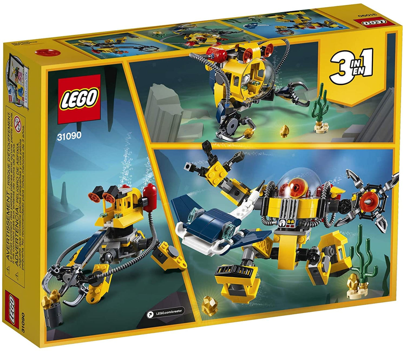 Underwater Robot, 31090 | LEGO CREATOR by LEGO, Denmark Toy