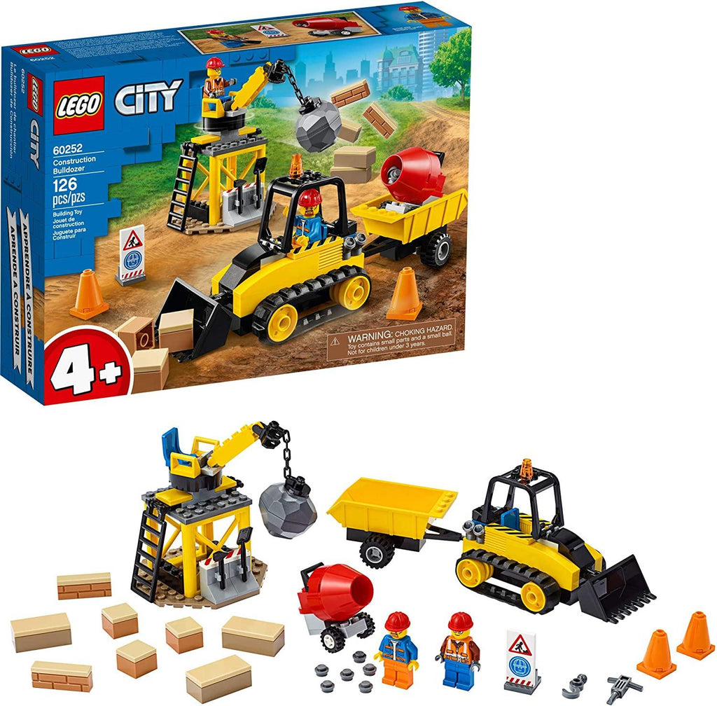 Construction Bulldozer, 60252 (126 Pieces) | LEGO® City