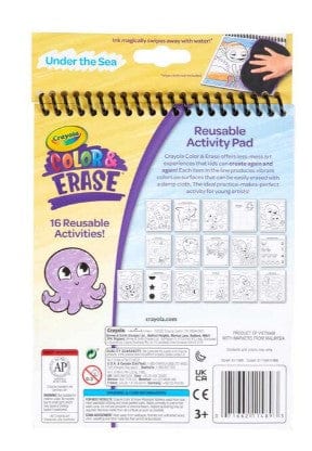 Under the Sea: Colour & Erase Reusable Activity Pad with Markers | Crayola by Crayola, USA Art & Craft