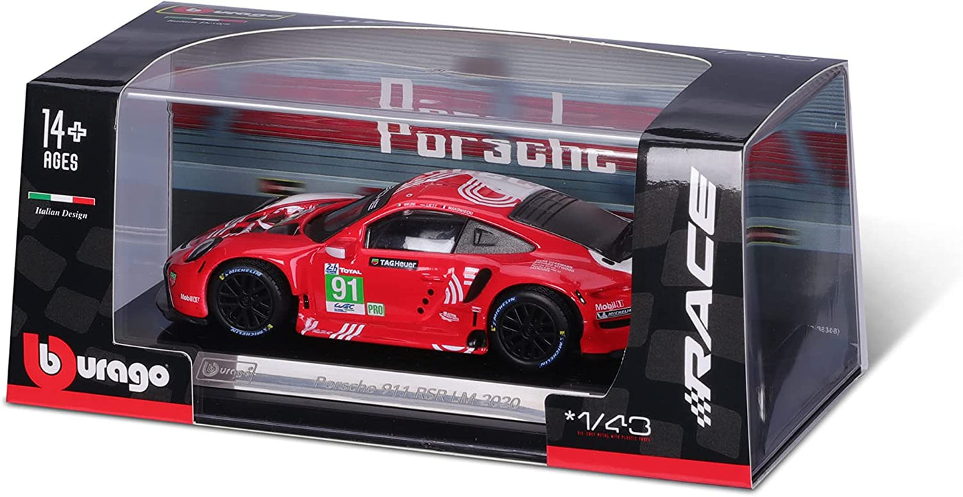 Porsche 911 RSR LM 2020 Die-Cast Scale Model (1:43) | Bburago