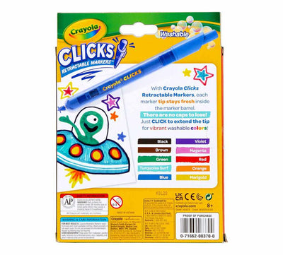 Super Clicks Retractable Markers, 10 Count | Crayola