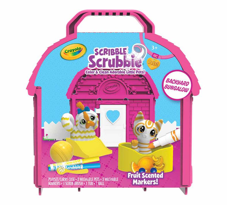 Scribble Scrubbie Pets Backyard Bungalow Playset | Crayola
