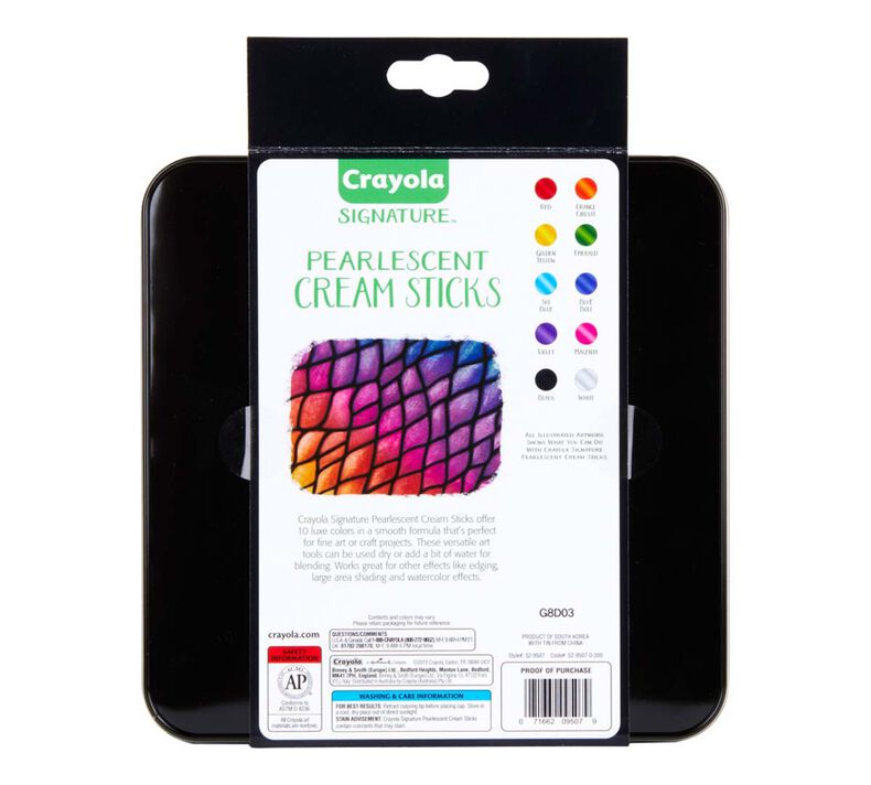 Signature Pearlescent Cream Sticks - 10 Count | Crayola