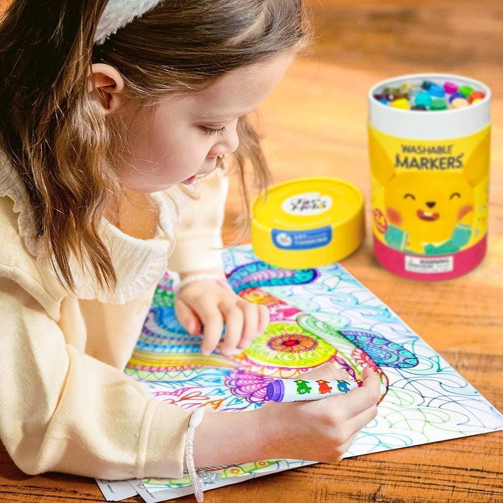 Washable Markers - 24 Colors | Jar Melo by Jar Melo Art & Craft