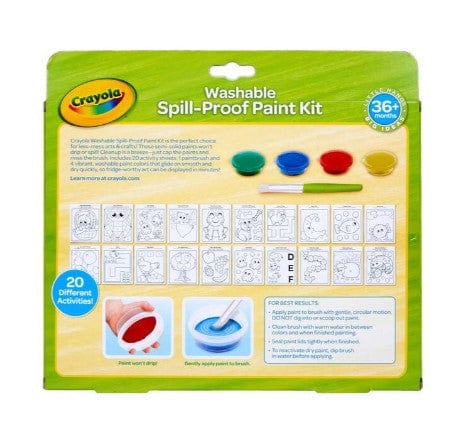 Washable Spill-Proof Paint Kit | Crayola by Crayola, USA Art & Craft