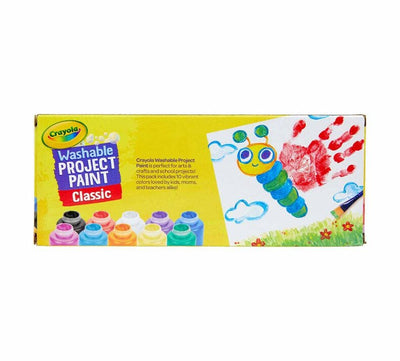 Washable Project Paint: 10 Classic Colours | Crayola by Crayola, USA Art & Craft