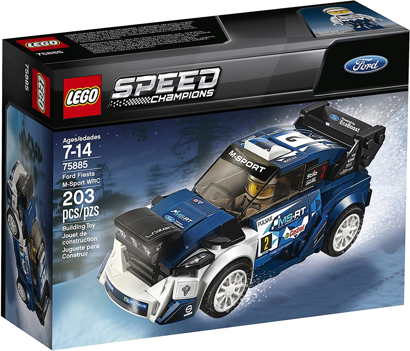 Ford Fiesta M-Sport WRC, LEGO Speed Champions, 75885