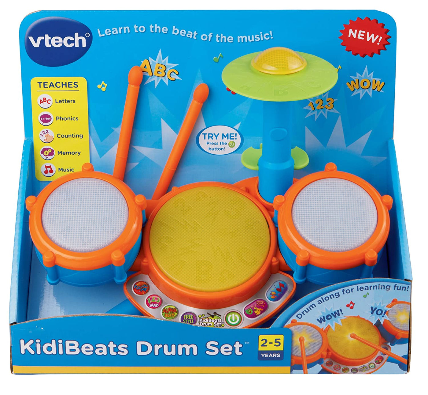 KidiBeats Drum Set by VTech Hong Kong Toy