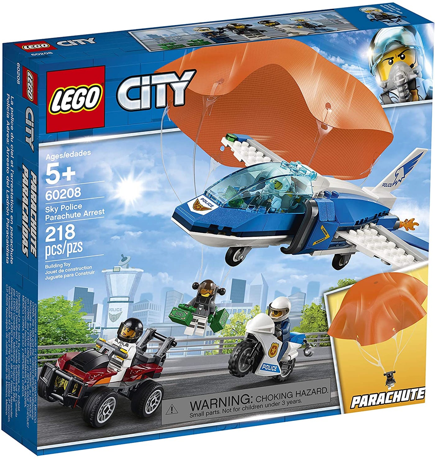 Sky Police Parachute Arrest, 60208 | LEGO® City