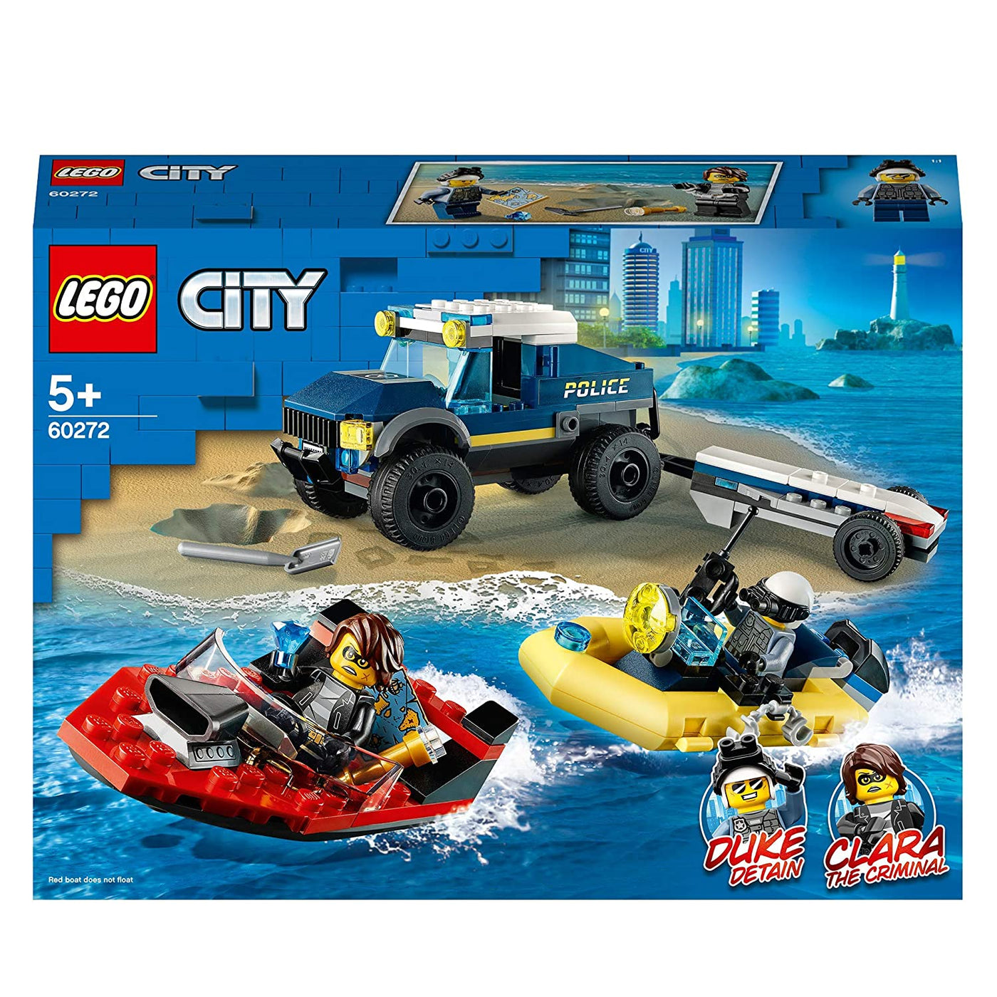 Police Boat Transport, 60272 (Pcs 166) | LEGO® City