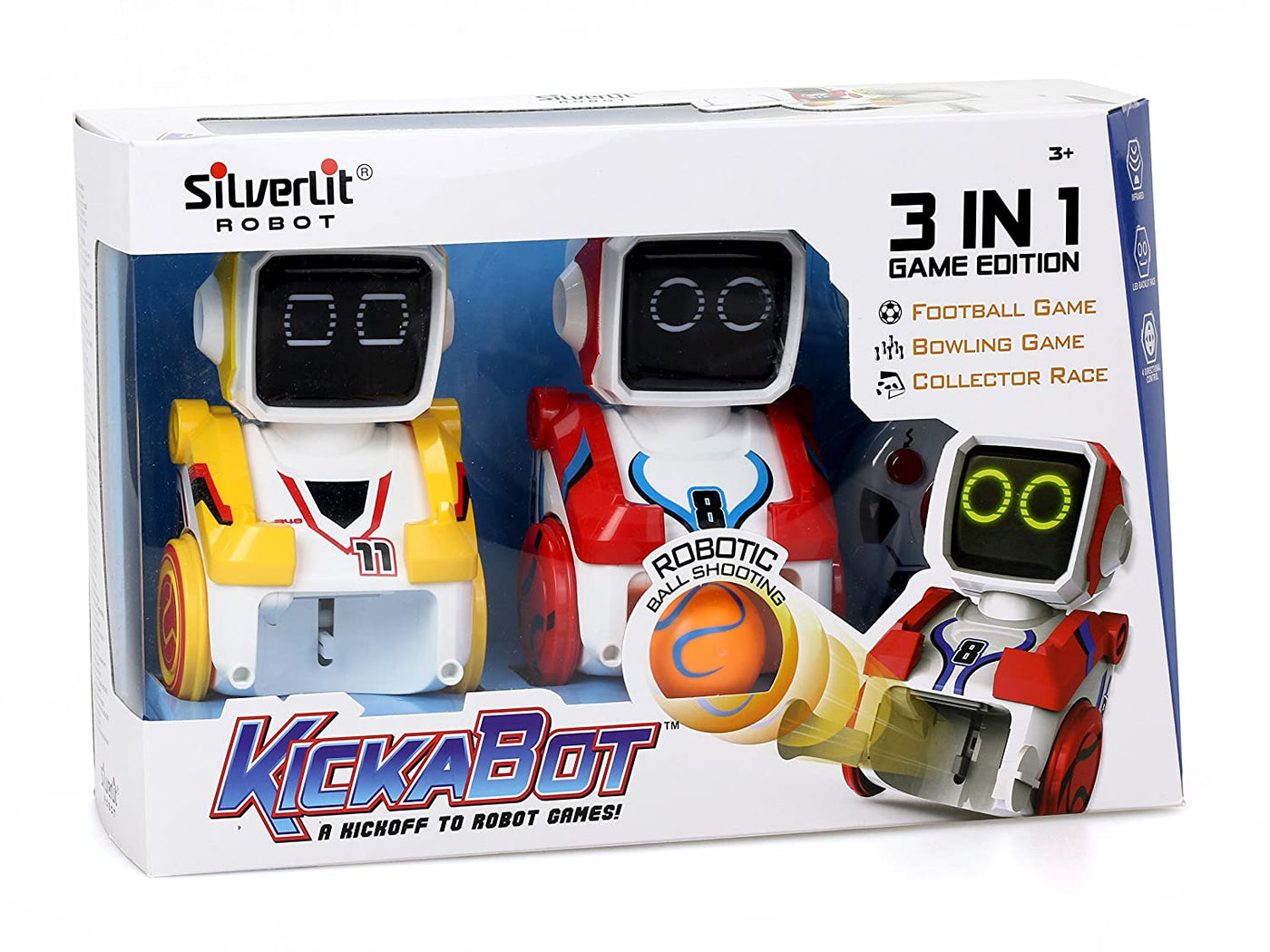 Kickabot 3-in-1 Game Edition with Remote Control, Twin Pack