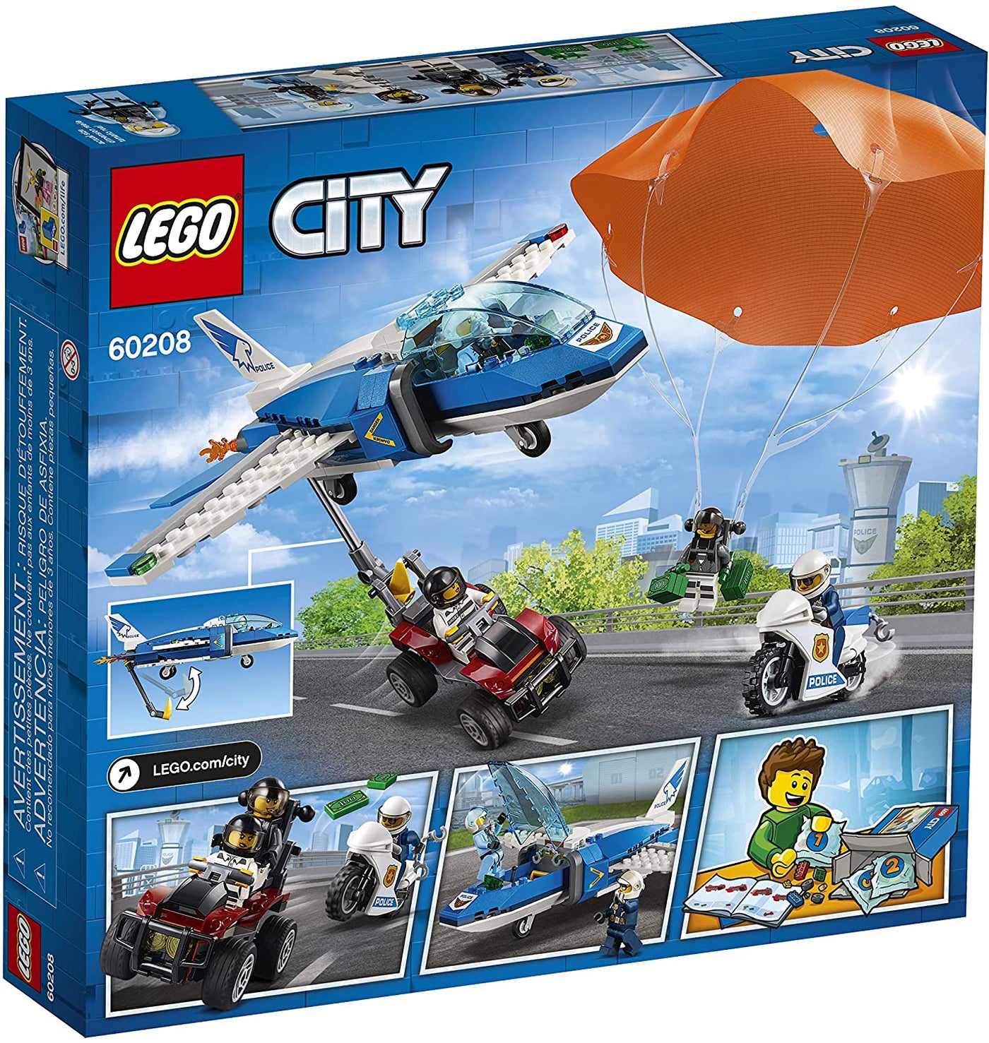 Sky Police Parachute Arrest, 60208 | LEGO® City