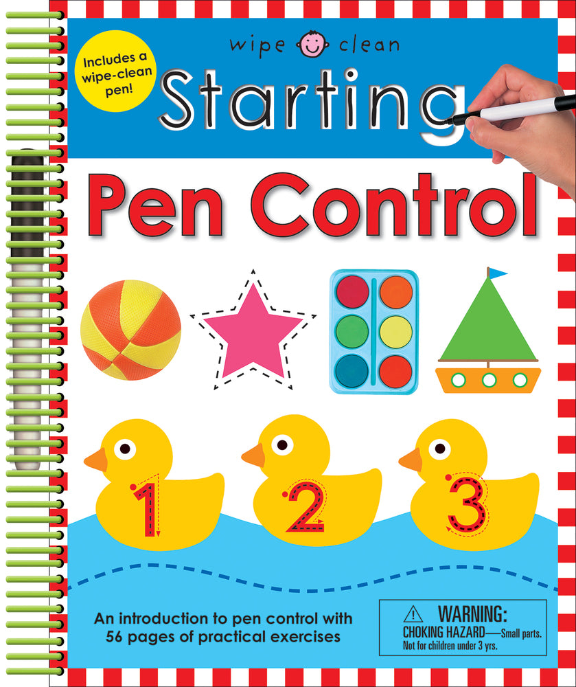 Starting Pen Control | Wpe Clean with Pen | Priddy Books