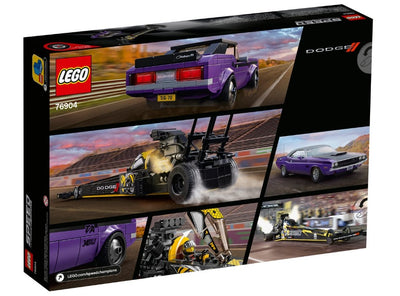 LEGO® Speed Champions #76904: 1970 Mopar Dodge//SRT Top Fuel dragster and Dodge Challenger T/A