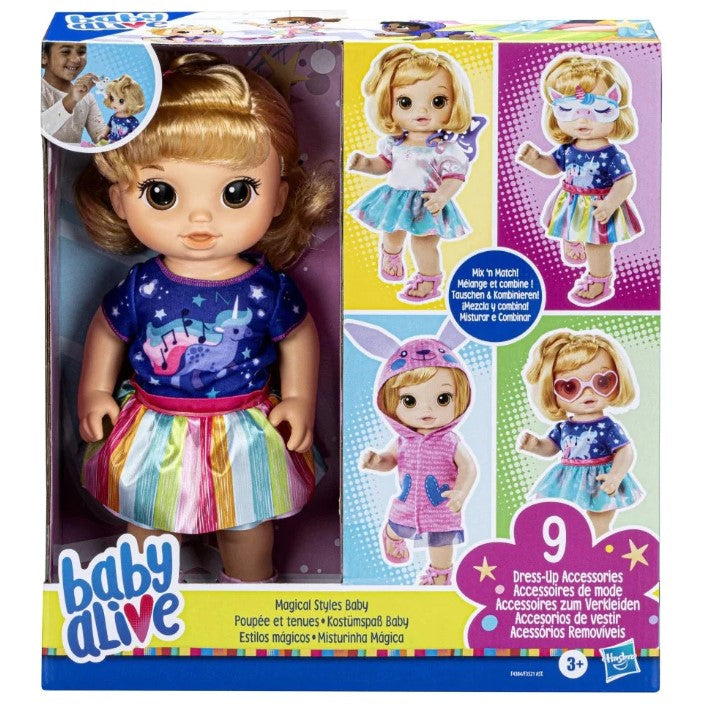 Baby Alive Magical Styles Baby Doll Blonde Hair
