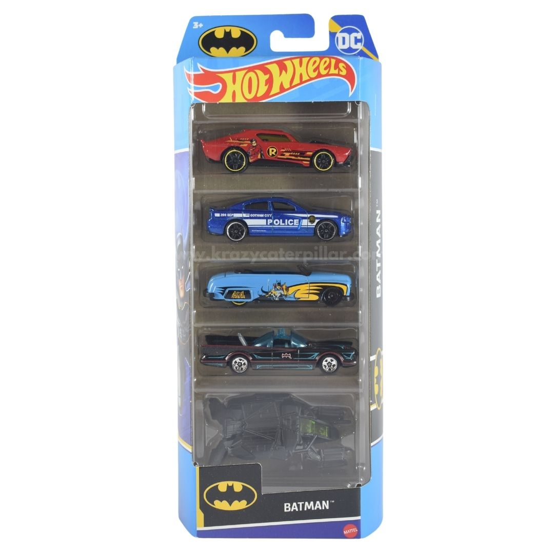 Batman 5 Cars Pack - 1:64 | Hot Wheels