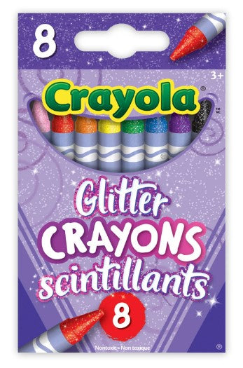 Crayola Glitter Crayons, 8 Count