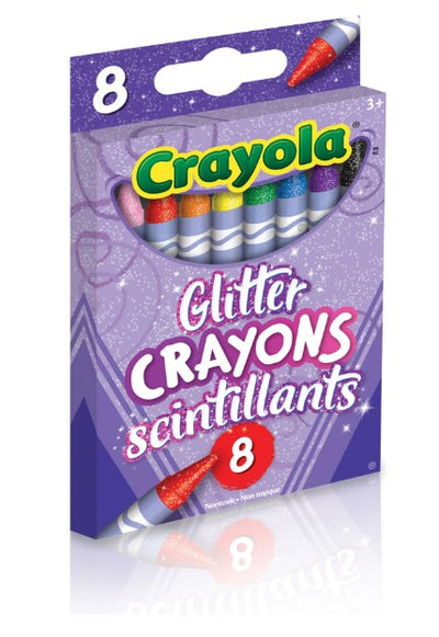 Crayola Glitter Crayons, 8 Count