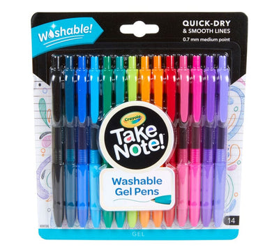 Take Note Washable Gel Pens, 14 Count | Crayola by Crayola, USA Art & Craft