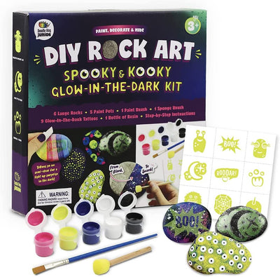 Rock Painting Kit: Glow In The Dark | Doodle Hog