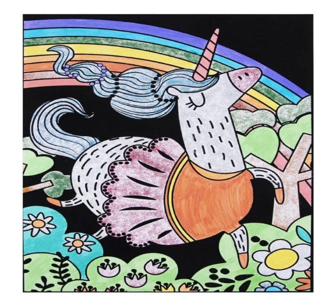 Velvet Coloring Kit- Unicorn | Jar Melo by Jar Melo Art & Craft