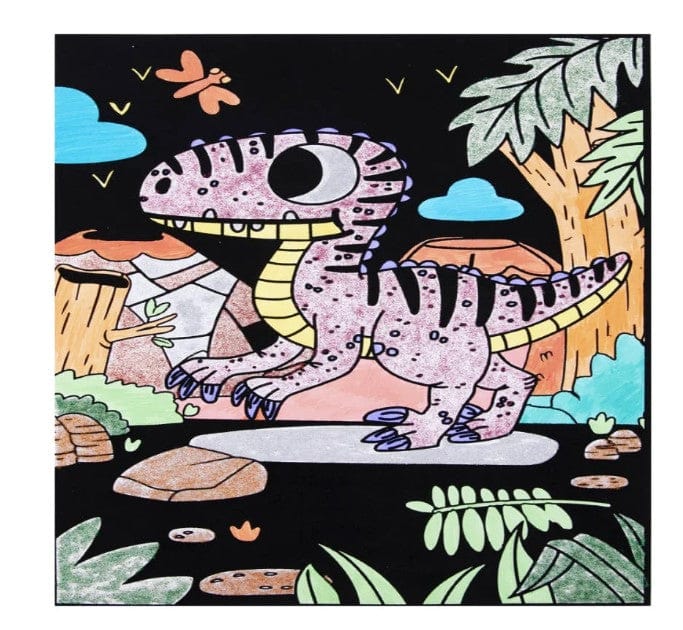 Velvet Coloring Kit- Dinosaur | Jar Melo by Jar Melo Art & Craft