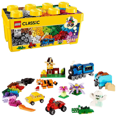Classic Medium Creative Brick Box, 10696 (Pcs 484) - Krazy Caterpillar 