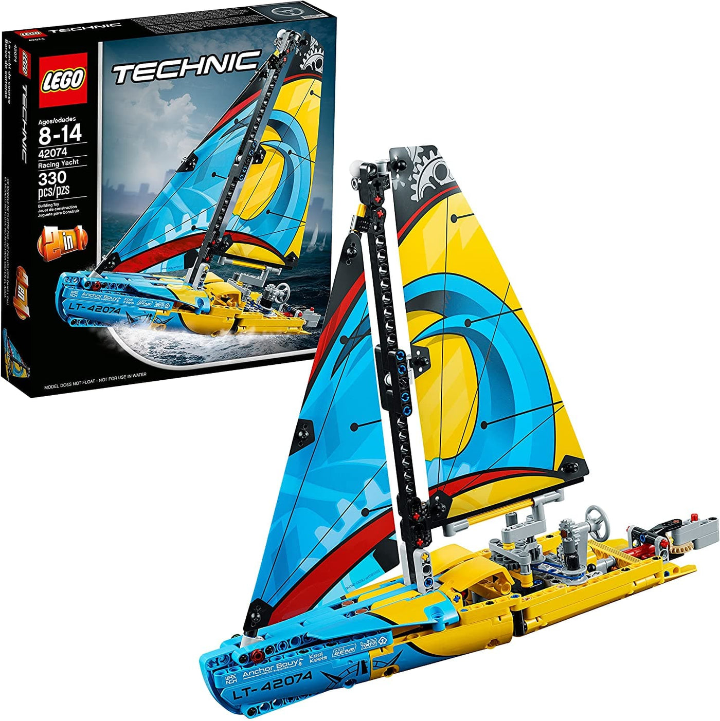 Technic Racing Yacht 42074 (Pcs 330) by LEGO, Denmark Toy