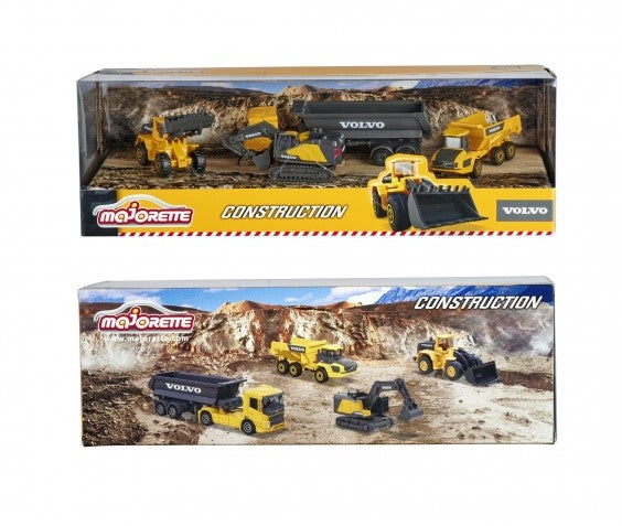 Majorette Volvo Construction 4 Pieces Set 1:64