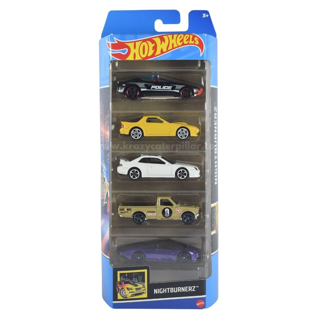 Nightburnerz 5 Cars Pack - 1:64 | Hot Wheels