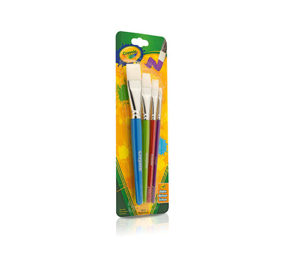 Big Paintbrush Set-Flat, 4 count | Crayola