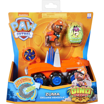 Dino Rescue Zuma Deluxe Rev Up Vehicle with Mystery Dinosaur Figure | Paw Patrol