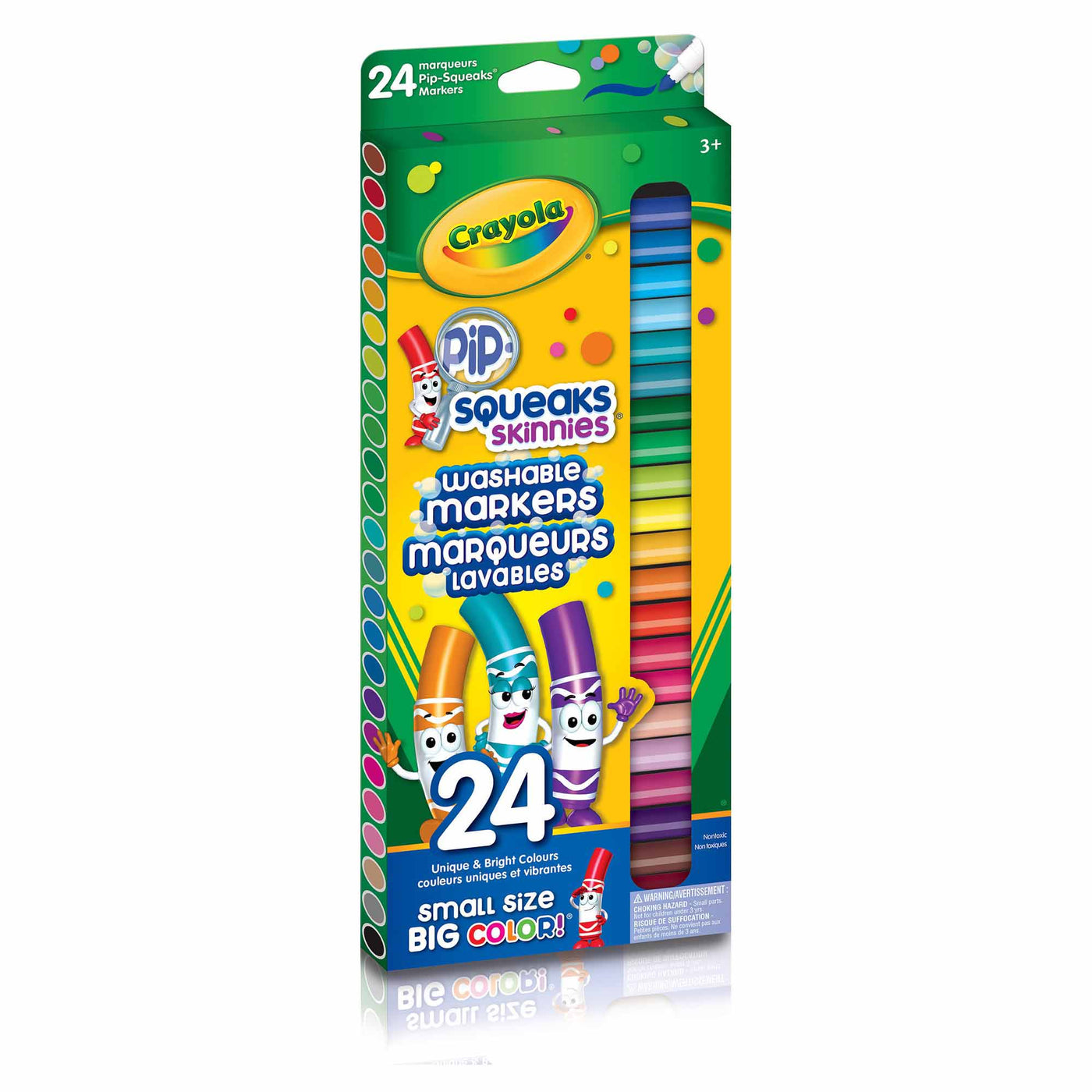 Pip-Squeaks Skinnies Washable Markers, 24 Count | Crayola