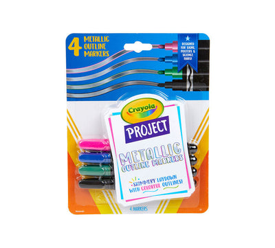 Metallic Outline Markers, 4 Count | Crayola