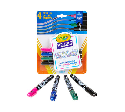 Metallic Outline Markers, 4 Count | Crayola