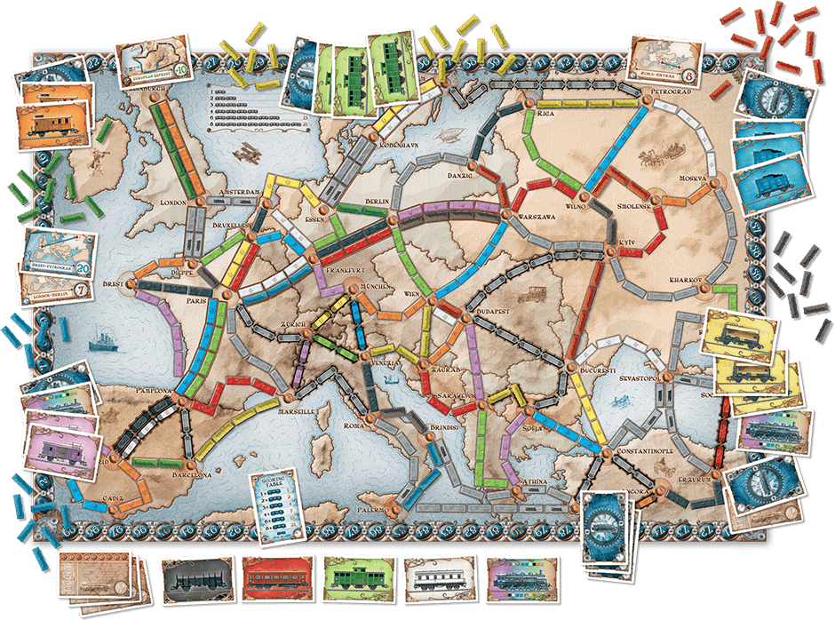 Ticket To Ride Europe (by Alam R. Moon) | Days of Wonder by Asmodee, USA Game