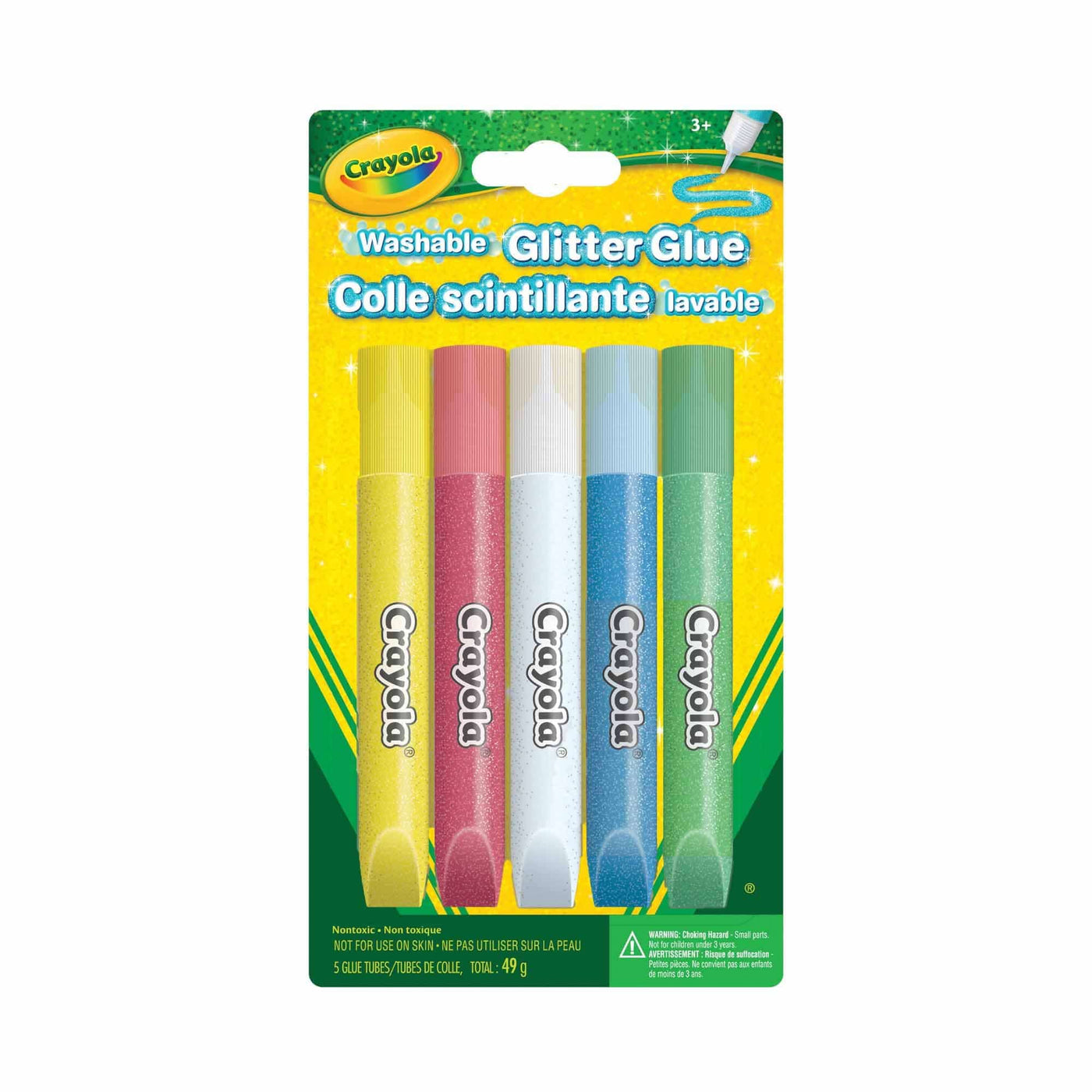 Washable Glitter Glue, 5 Count | Crayola by Crayola, USA Art & Craft