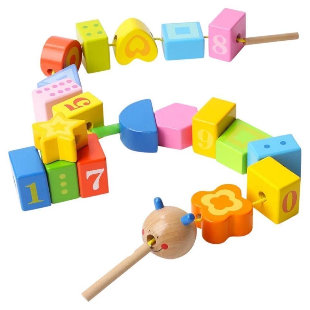 Caterpillar Lacing Blocks | Top Bright