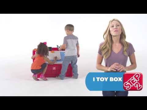 2-in-1 Toy Box & Art Lid - Red | STEP2