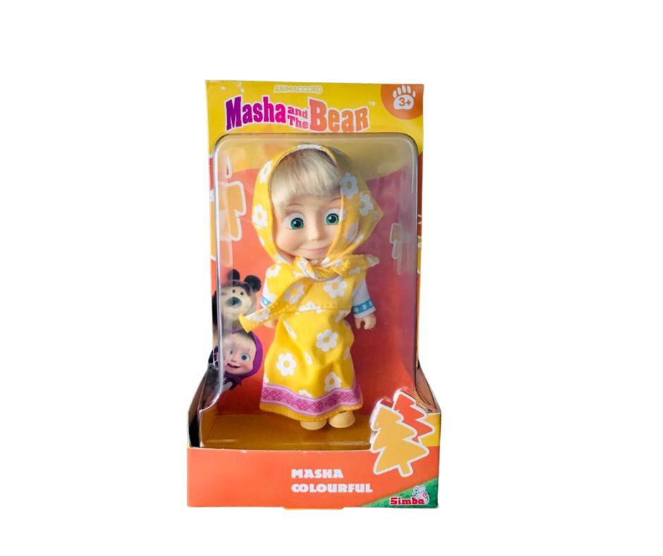 Masha and the Bear: Masha Colourful - Yellow | Simba Toys