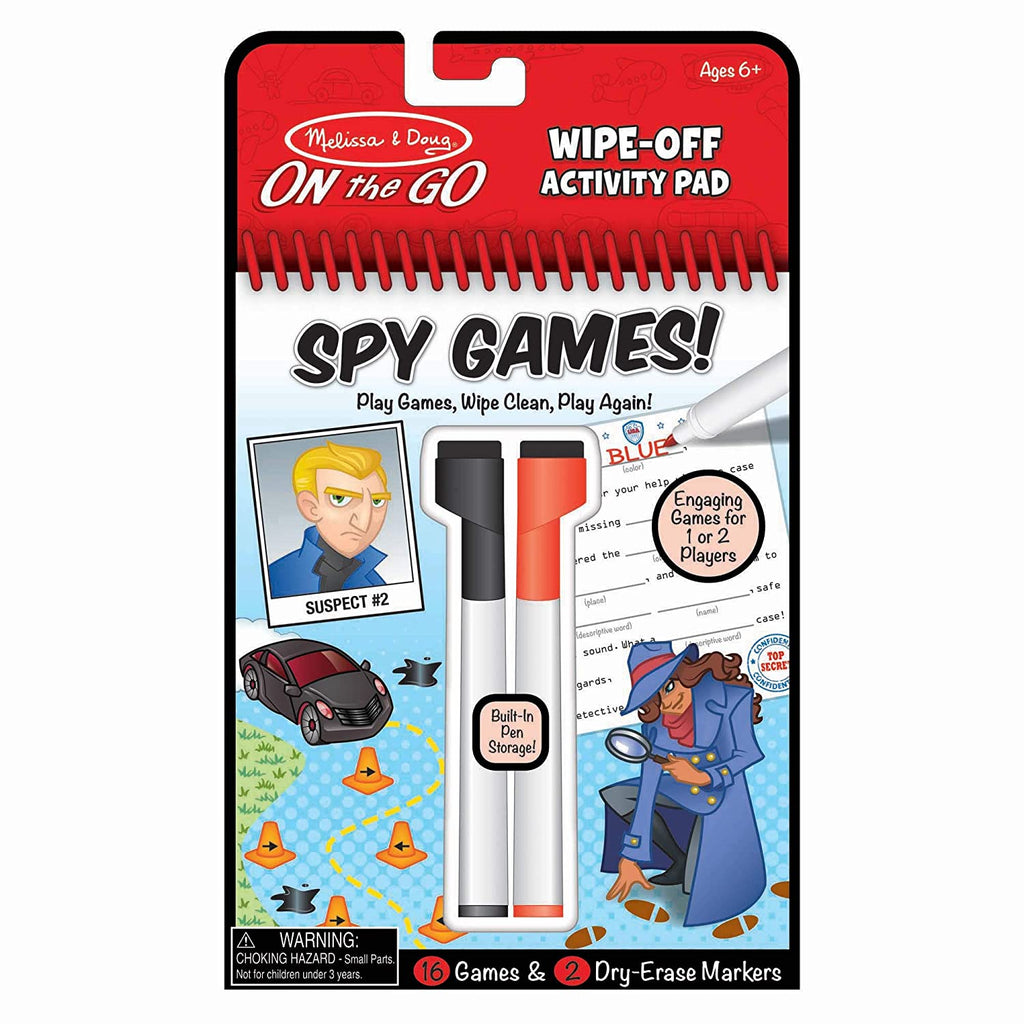 On The Go Spy Game! Wipe-Off Activity Pad