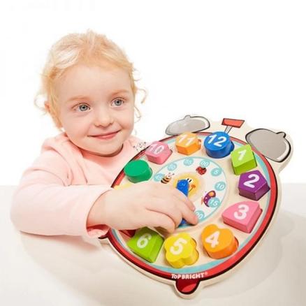 Wooden Shape Sorting Clock | Top Bright